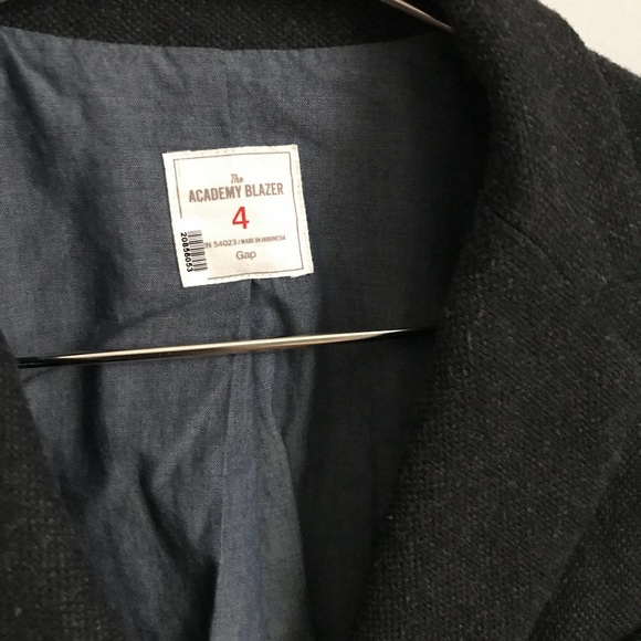 GAP Grey Wool Academy Blazer - Picture 2 of 4